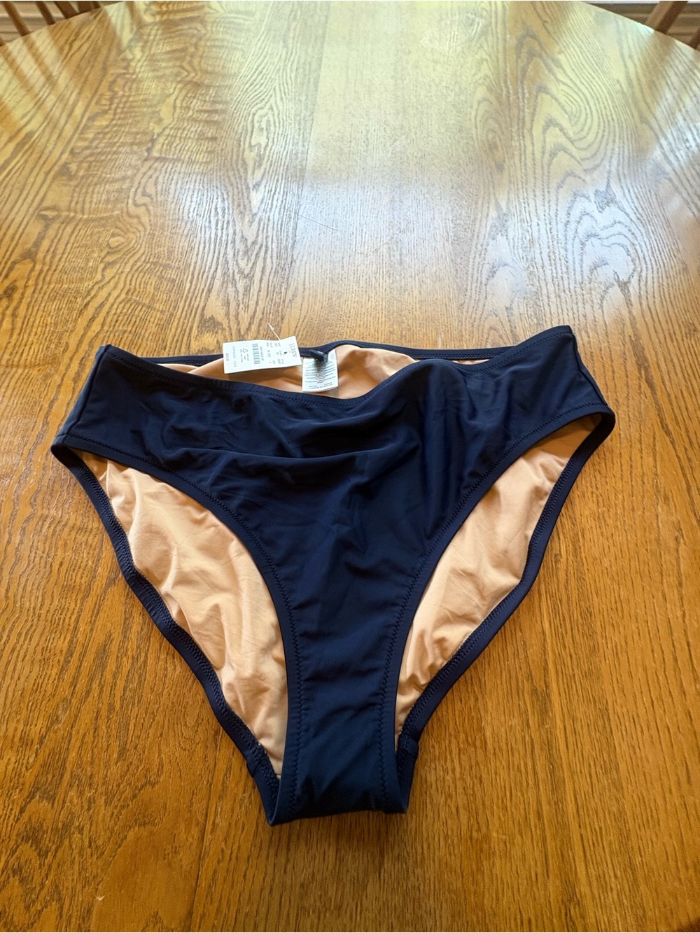 J Crew Swim L Bikini Bottom Navy Blue New with tags NWT